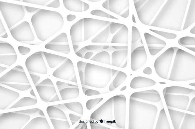 Fondo de estilo de papel 3d blanco