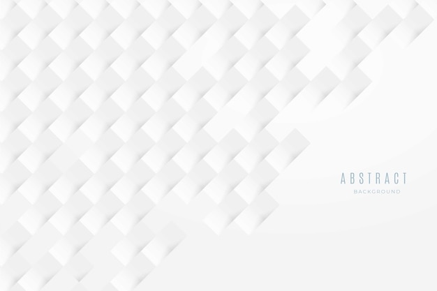 Fondo de estilo de papel 3d blanco