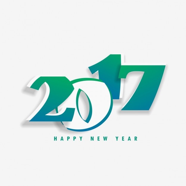 Vector gratuito fondo estiloso de feliz año 2017