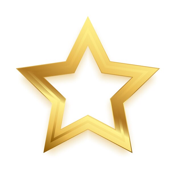 fondo de estrella dorada brillante de moda para el logro o el espectáculo de recompensa