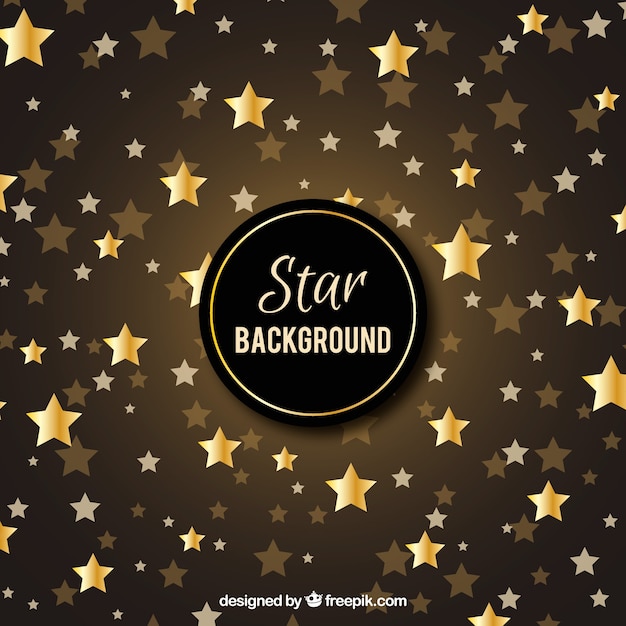 Fondo de estrella dorada