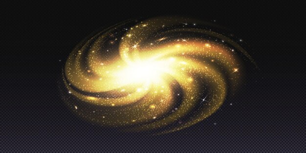 Fondo de estrella de galaxia de vector transparente de nebulosa