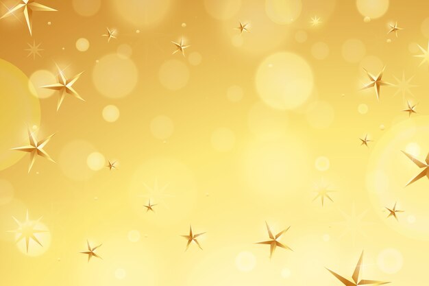Fondo de estrellas amarillas en gradiente