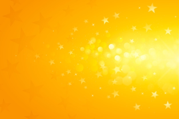 Fondo de estrellas amarillas en gradiente