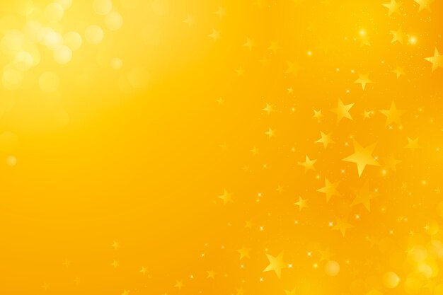 Fondo de estrellas amarillas en gradiente