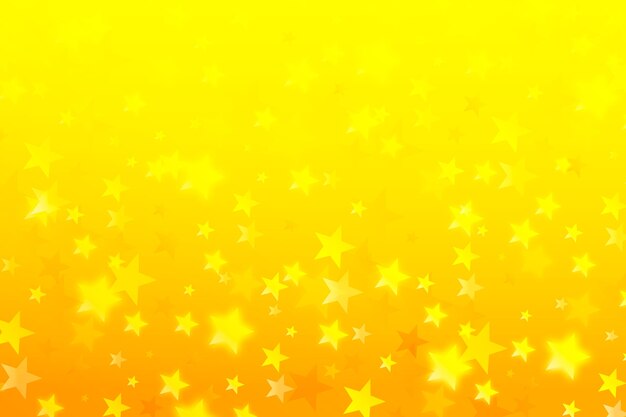Fondo de estrellas amarillas en gradiente