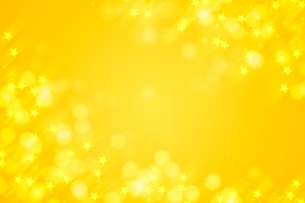 Fondo de estrellas amarillas en gradiente