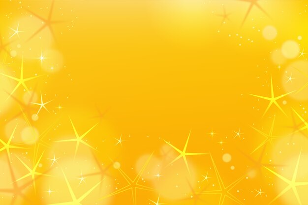 Fondo de estrellas amarillas en gradiente