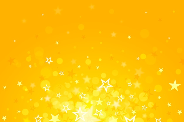 Fondo de estrellas amarillo en gradiente