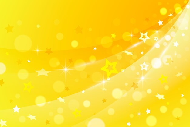 Fondo de estrellas amarillo en gradiente