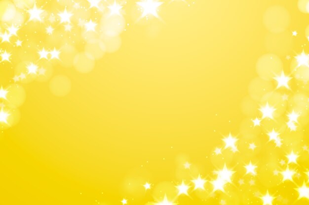 Fondo de estrellas amarillo en gradiente