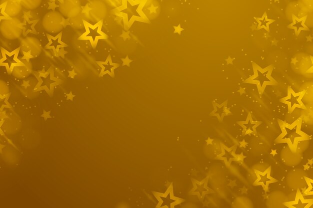 Fondo de estrellas amarillo en gradiente