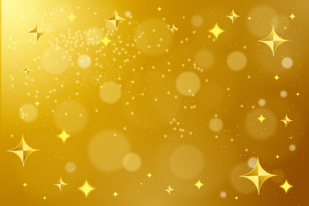 Fondo de estrellas amarillo en gradiente