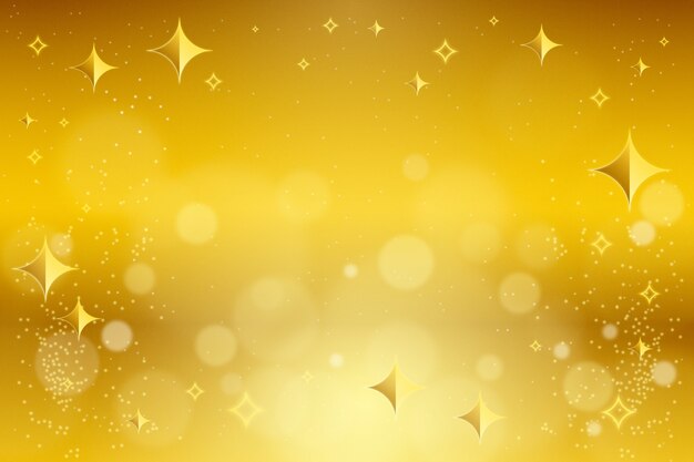 Fondo de estrellas amarillo en gradiente