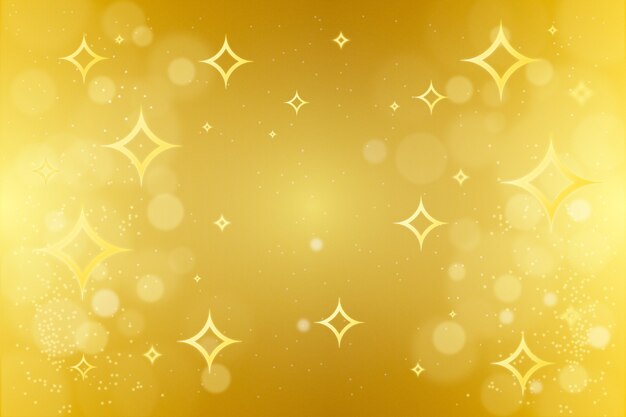 Fondo de estrellas amarillo en gradiente