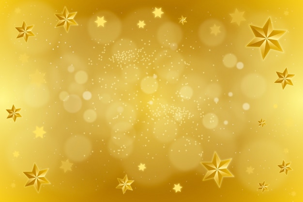 Fondo de estrellas amarillo en gradiente