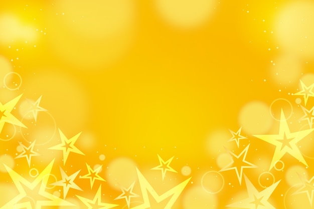Fondo de estrellas amarillo en gradiente