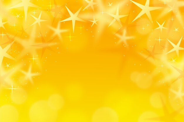 Fondo de estrellas amarillo en gradiente