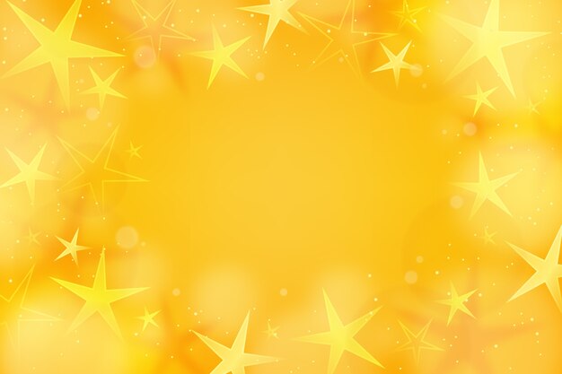 Fondo de estrellas amarillo en gradiente