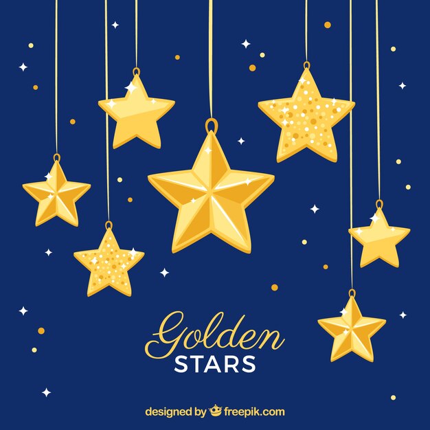 Fondo de estrellas colgando