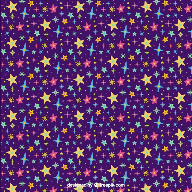 Vector gratuito fondo de estrellas hechas a mano