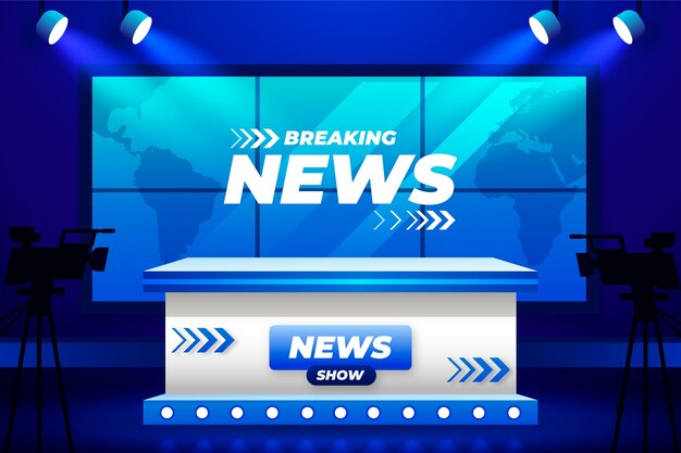 Fondo de estudio de noticias realista