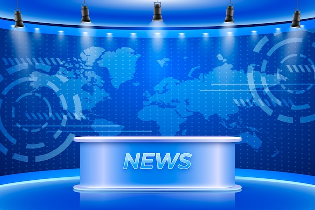 Fondo de estudio de noticias realista