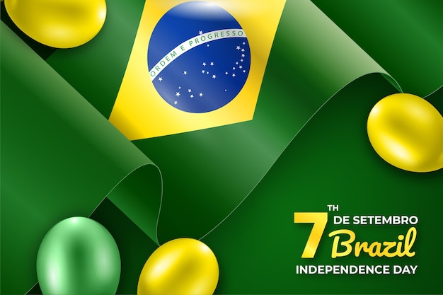 Vector gratuito fondo del evento del día de la independencia de brasil