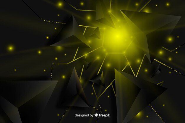 Fondo de explosión con luz en 3d