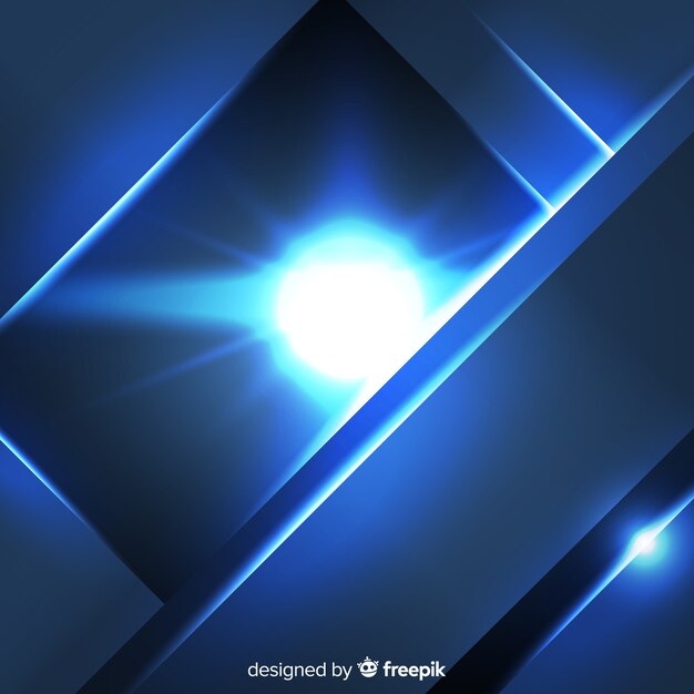 Fondo de explosión con luz en 3d