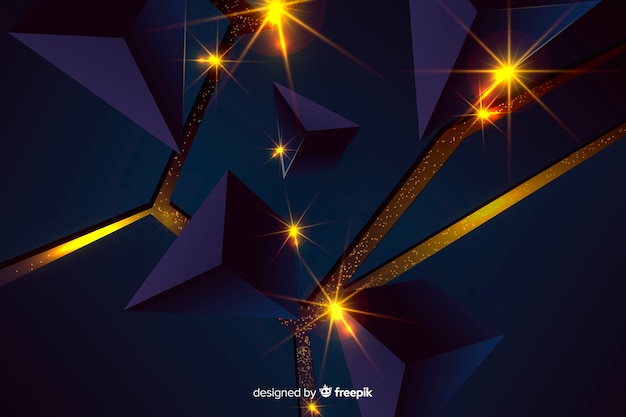 Fondo de explosión con luz en 3d