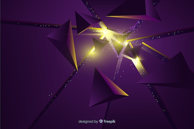 Fondo de explosión con luz en 3d