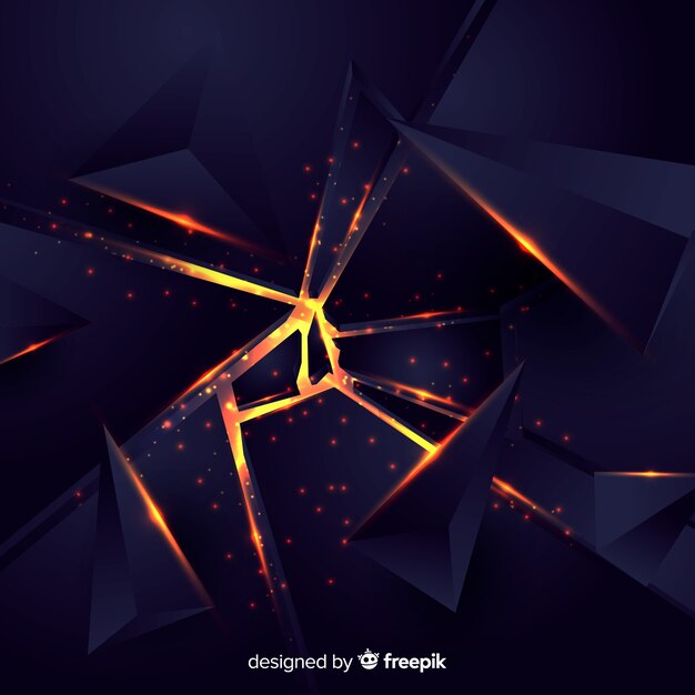 Fondo de explosión con luz en 3d