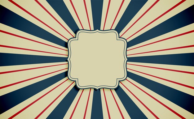 Fondo de explosión retro de estilo vintage antiguo