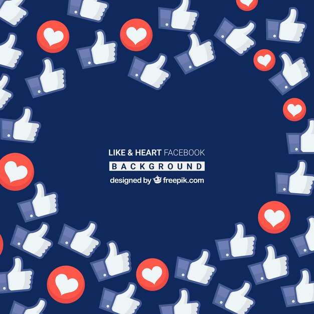 Fondo de facebook con iconos