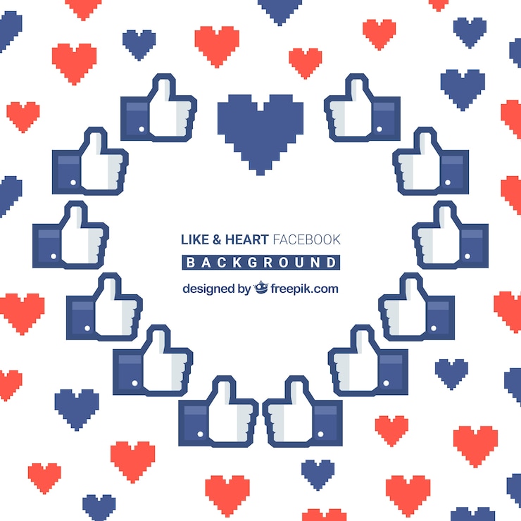 Vector gratuito fondo de facebook con iconos