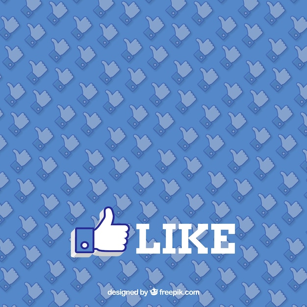 Vector gratuito fondo de facebook con likes