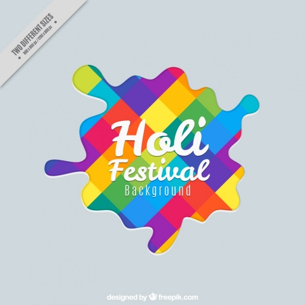 Vector gratuito fondo fantástico de holi con mancha colorida