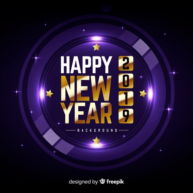Fondo de feliz año 2019