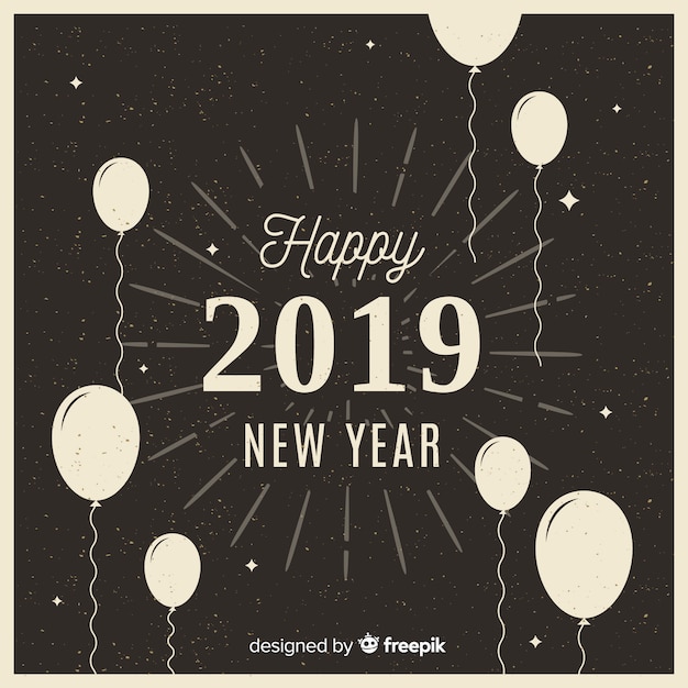 Fondo de feliz año nuevo 2019