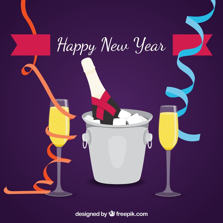 Vector gratuito fondo de feliz año nuevo
