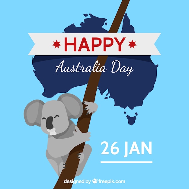 Vector gratuito fondo de feliz día de australia