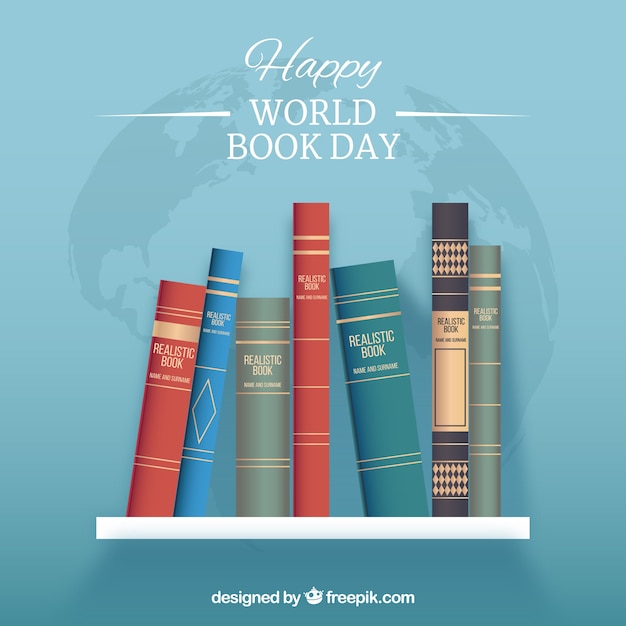 Fondo feliz día internacional del libro