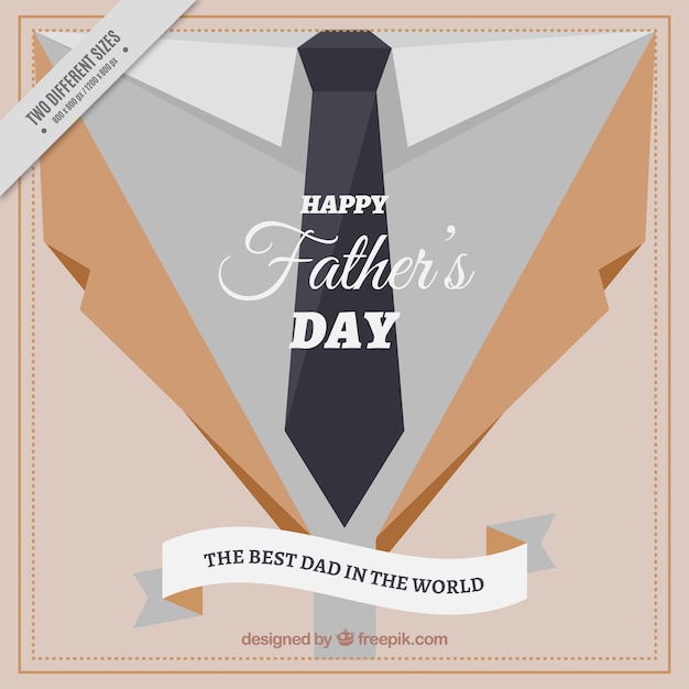 Vector gratuito fondo de feliz día del padre con corbata