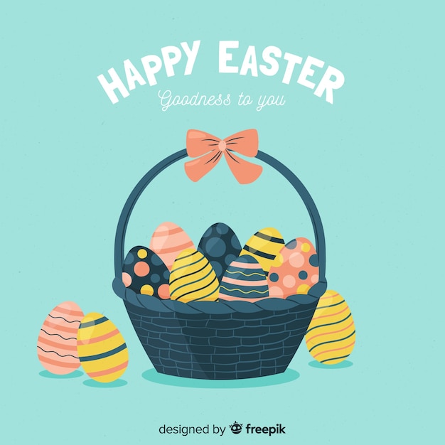 Vector gratuito fondo feliz día de pascua