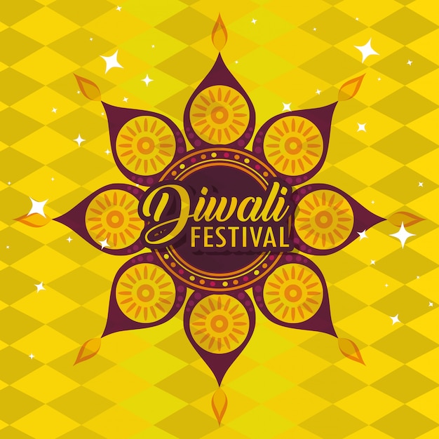 Vector gratuito fondo feliz diwali
