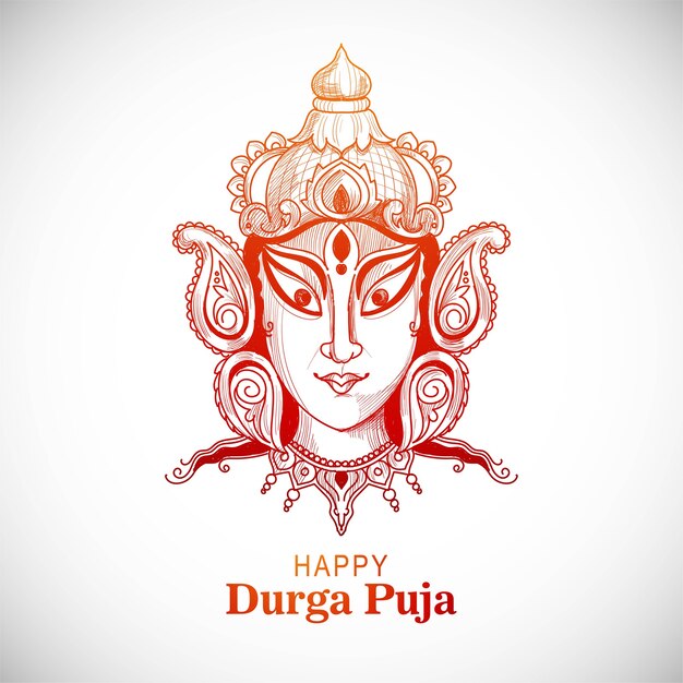 Fondo feliz Durga Puja