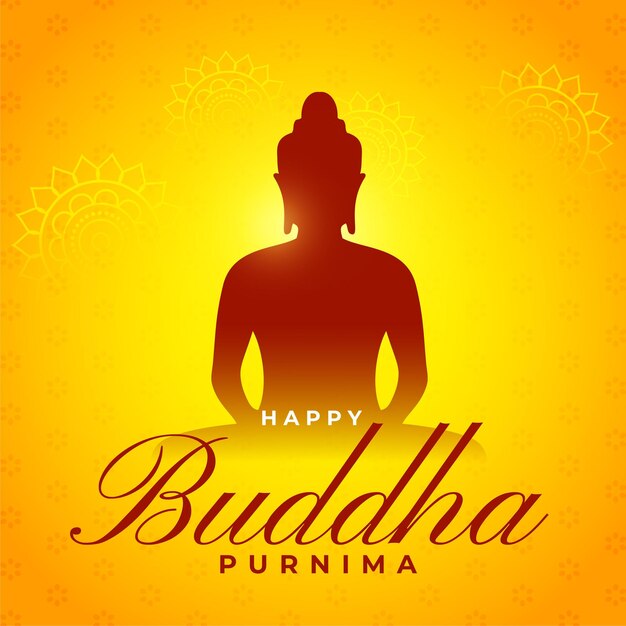 Fondo feliz del festival buddha purnima para una apariencia cultural y espiritual