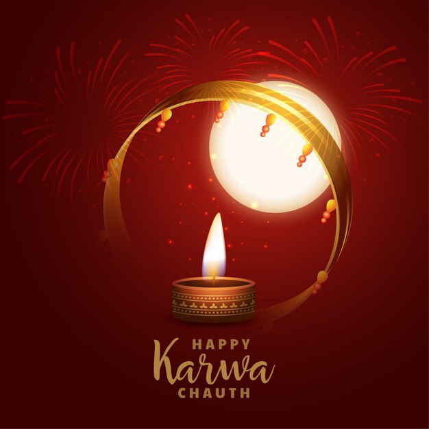 Fondo feliz de Karwa Chauth