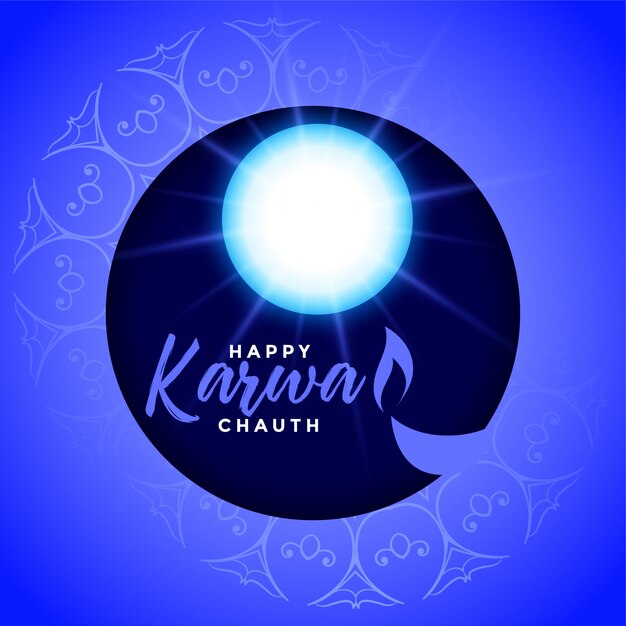 Vector gratuito fondo feliz de karwa chauth